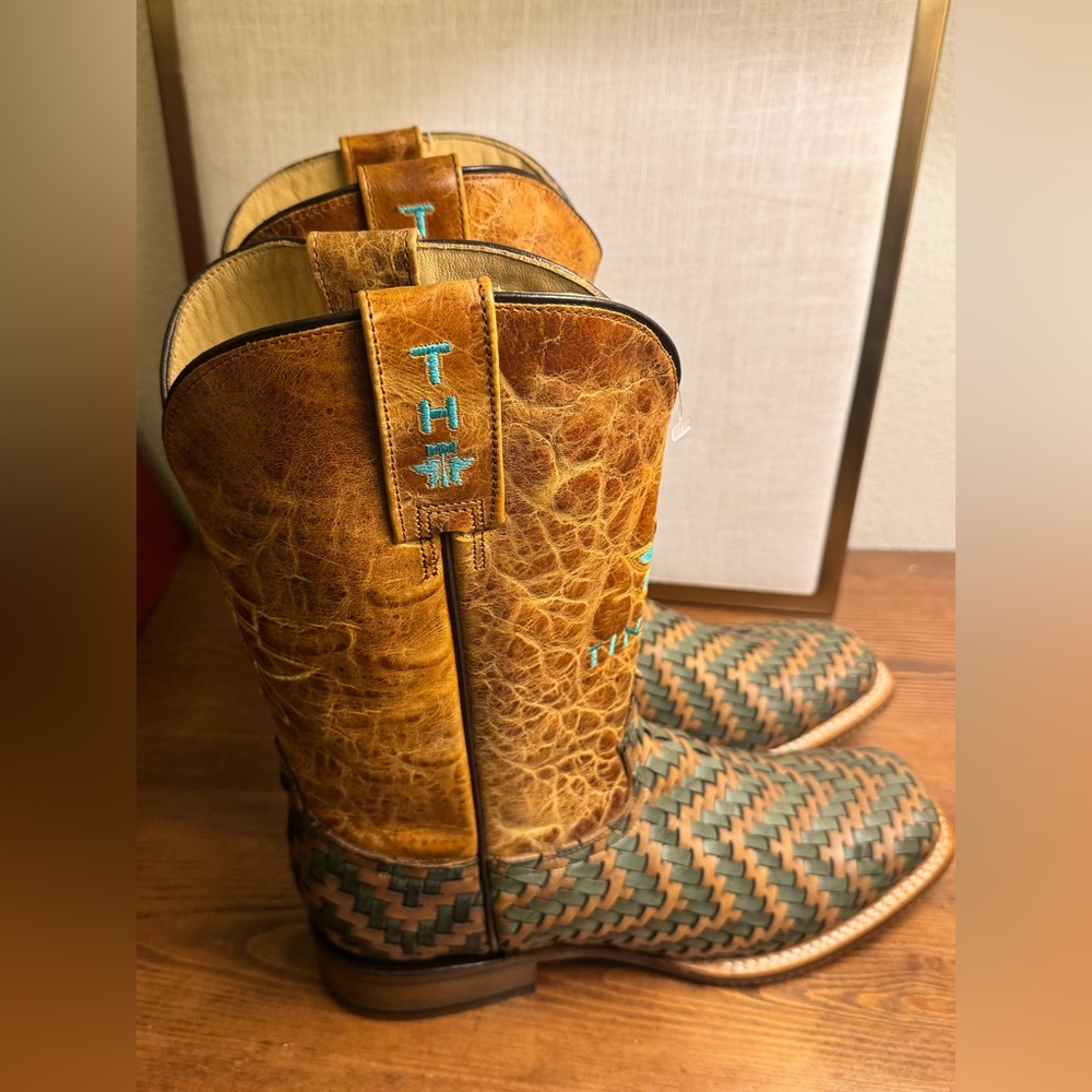 Tin Haul Ladies Horse Sole Sq Toe Boots - Picture 11 of 13